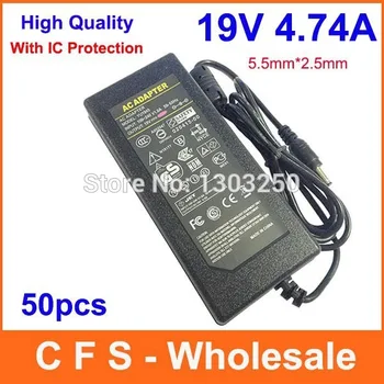 

Power Supply 19V 4.74A 90W Notebook AC Adapter Charger 5.5*2.5mm For ASUS/Toshiba/Lenovo Free shipping 50pcs wholesale