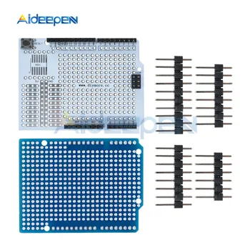 

Prototype PCB Expansion Bread Board Development Shield Board Breadboard Module For Arduino UNO R3 One Diy Kit 2.54mm With Pins