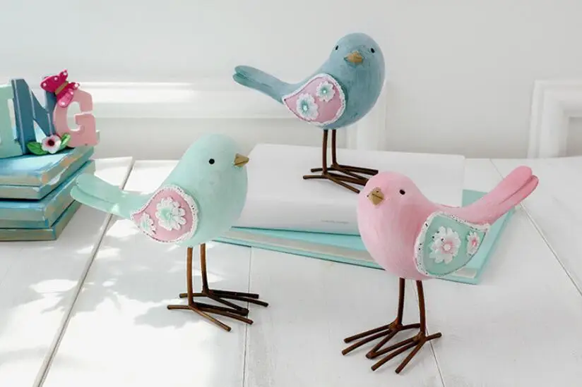 Garden Resin Bird Ornaments Bedroom Children S Room Animal