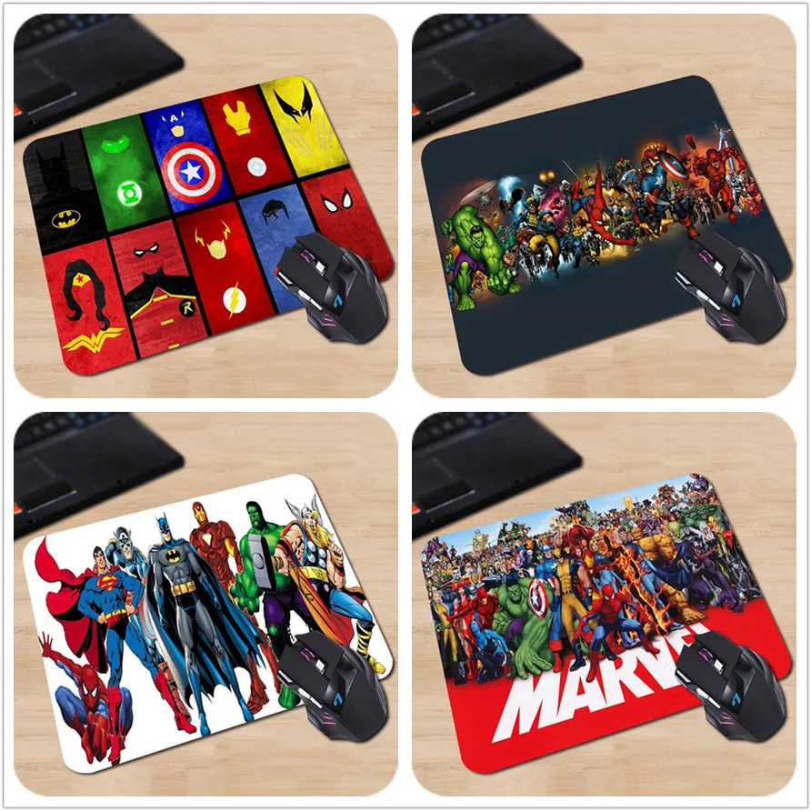 250x290x2mm Marvel Comics Superheroes Collage Customized Mouse Pad
