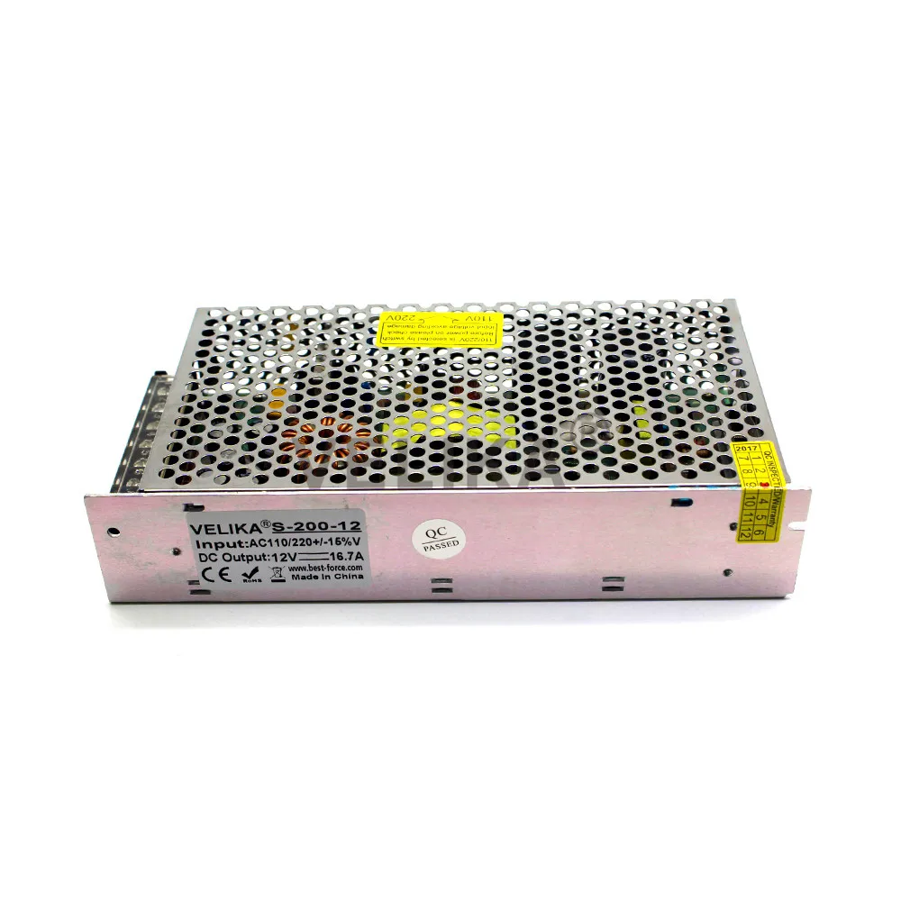 Лучшее качество 200W 16.7A 12V AC к DC SMPS одиночный выход импульсный источник питания для