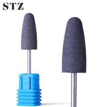 STZ 1 шт. новая дрель для ногтей черная силиконовая резина полировщик шлифовальная электрическая машинка для стрижки карбида для маникюрные пилочки для ногтей инструмент# X03-2
