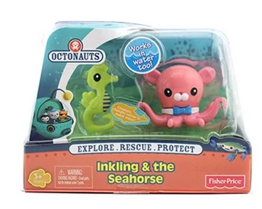 Бесплатная доставка отслеживаемая оригинальные экшн фигурки Octonauts inking & Seahorse детские игрушки 6 8 см|action figure|toys
