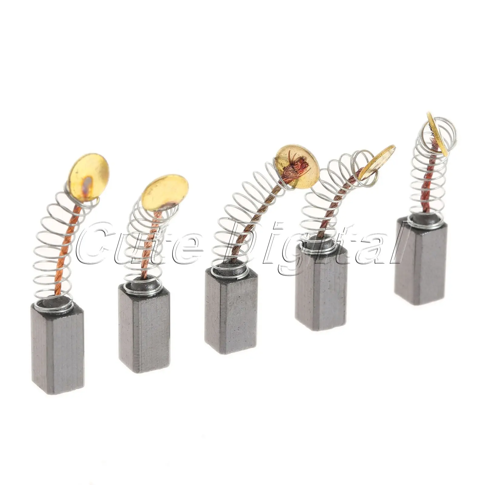 10pcs/5 Pairs Mini Drill Electric Grinder Replacement Carbon Brushes Spare Parts for Electric Motors Dremel Rotary Tool 5x5 x9mm