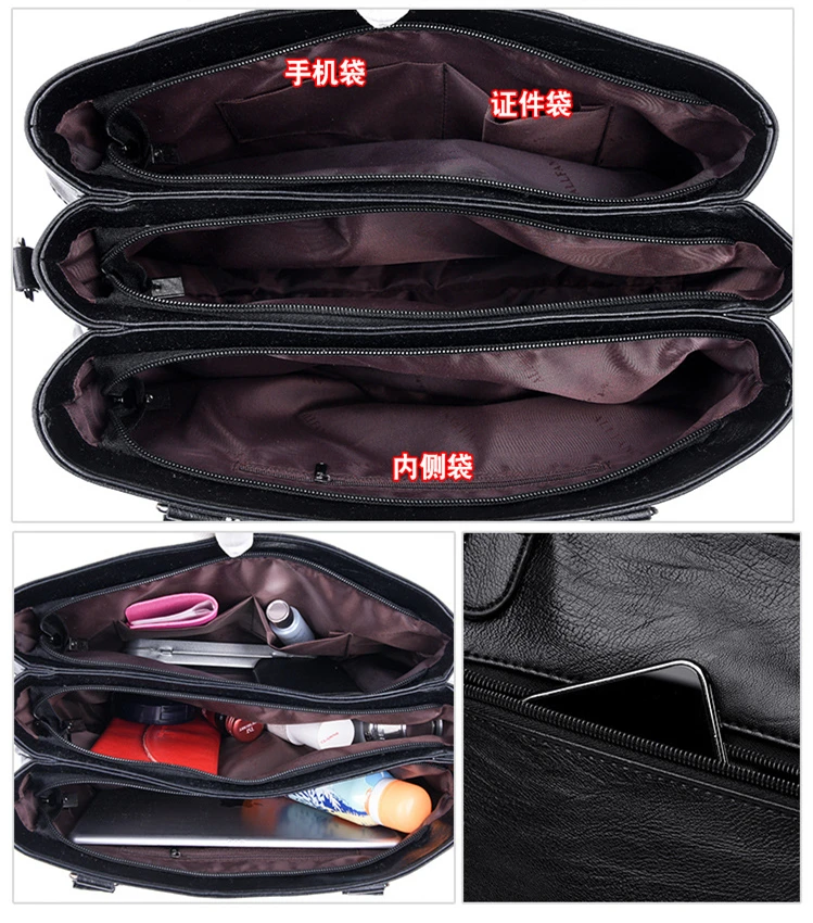 Bolsas de Couro Das Mulheres Grande Capacidade Sacola Ombro