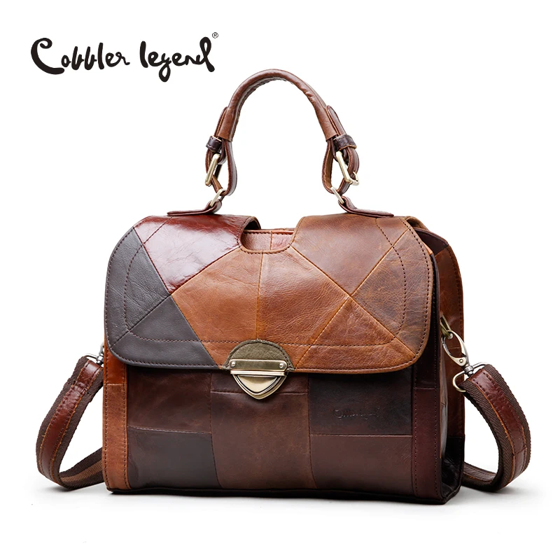 Cobbler Legend Women&#39;s Shoulder Messenger Bags Retro Genuine Leather Lady Female Handbag Women ...