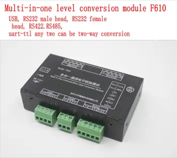 

Multi-in-one Level Conversion Module USB/RS232 Male Head/RS422/RS485/TTL_UART Interchange