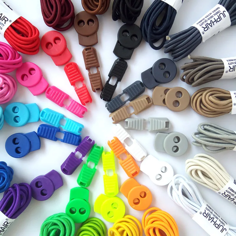 New 3 Pair 1 m Round Colored Shoes Laces for Children Fashion Elastic Rubber Adjustable Shoelaces Fashion Lazy Shoelaces Strings