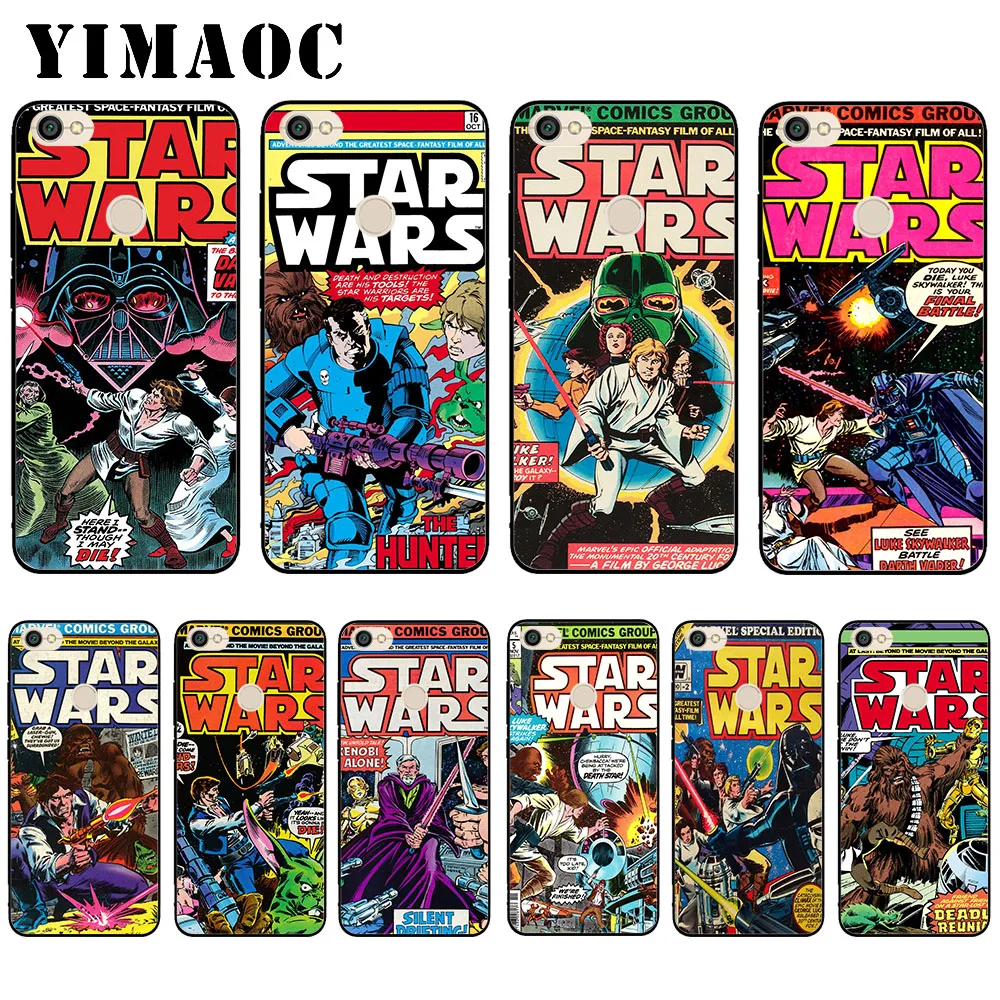 

YIMAOC Marvel Star Wars Comics Soft Case for Xiaomi Redmi 4A Note 4X 5 Plus 5A Pro Prime