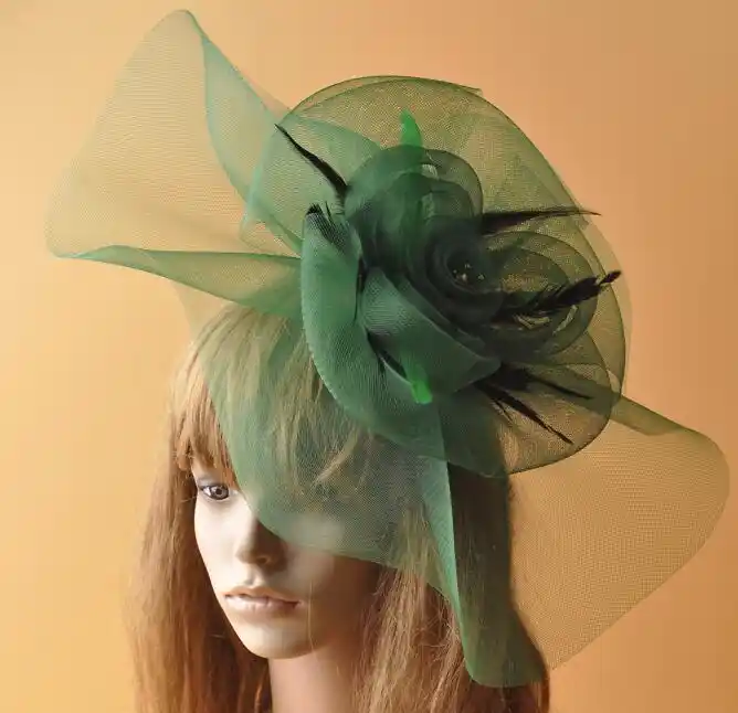 green hats and fascinators