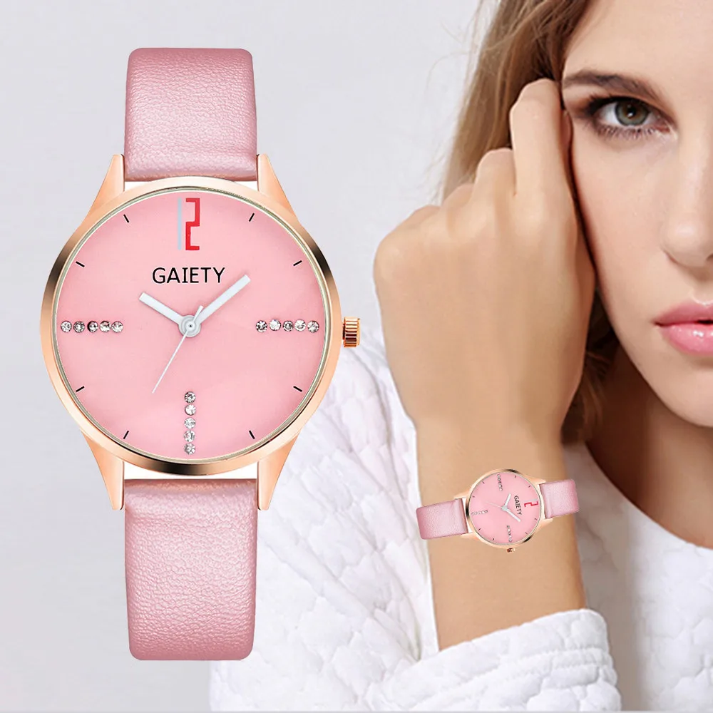 

GAIETY Business Watch Women Leather Sport Watch Fashion Casual Ladies Bracelet Watches For Women Female Clock