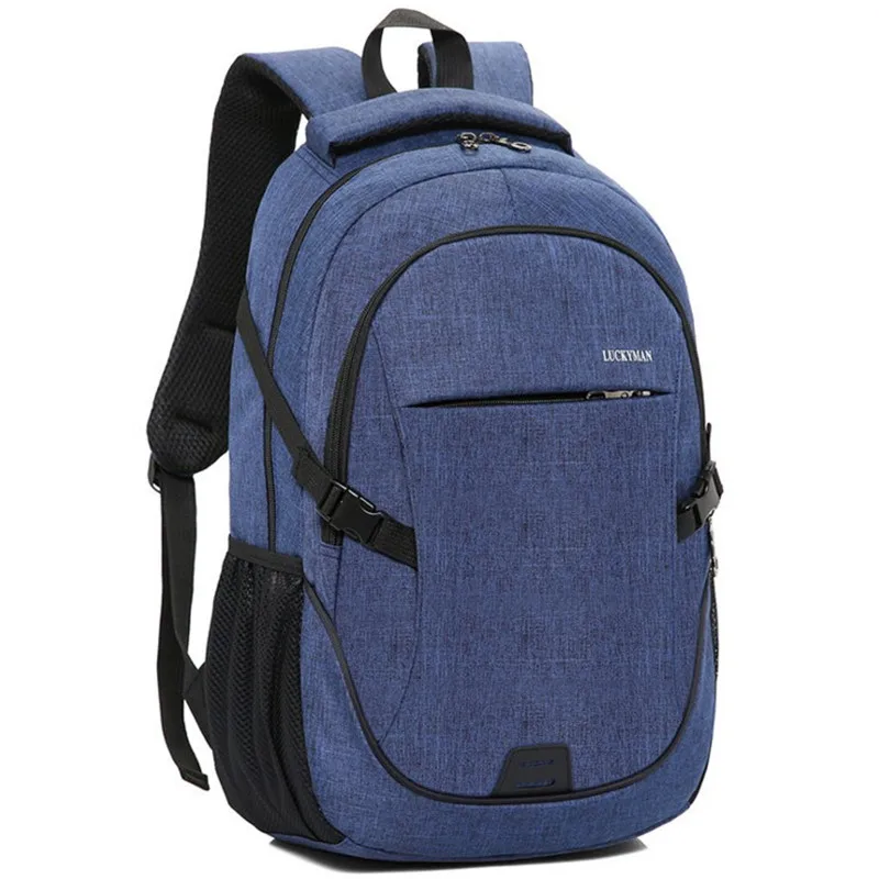 Горячая новинка рюкзак для отдыха плечи 15,6-дюймовый ноутбук сумка высокого качества Мужская женская сумка мужские роскошные товары - Цвет: Dark blue