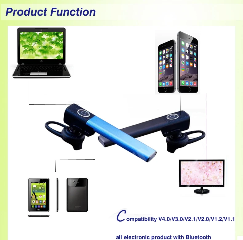 New Style bluetoth headset with Mic Wireless earbud Stereo Music Handsfree bluetoot earphone Invisible bluetooth headphone