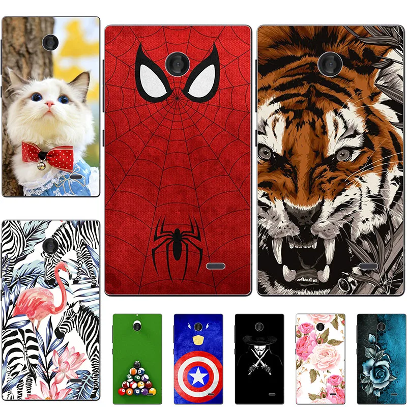 

Lovely Cartoon Phone Cases For Nokia X X2 XL Case Animal Cat Pattern Cover For Nokia Lumia 930 925 920 730 630 530 520