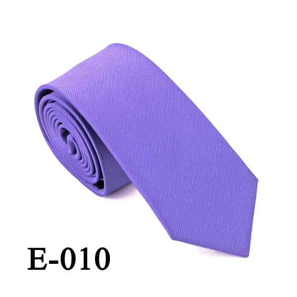20 видов стилей однотонные мужские Узкие галстуки модные простые гравата, Тонкий Галстуки жаккардовые плетёные шелковые галстуки для мужчин свадебные костюмы Cravate - Цвет: E010