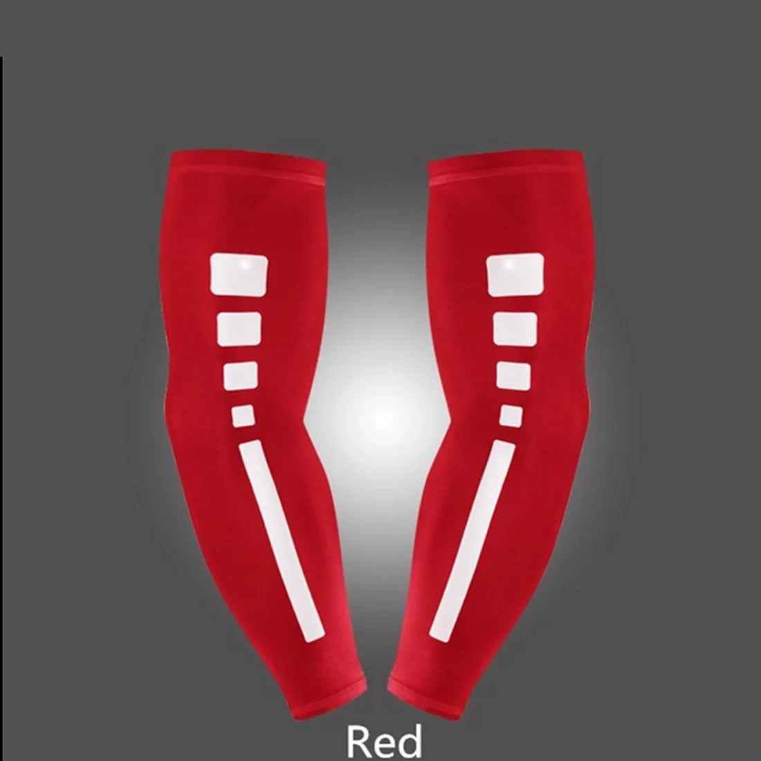 

Men Sports Basketball Shooting Cycling Compression Arm Sleeve Elbow Protector Pad Pads Support Brace Arm Warmers 1Pc Red