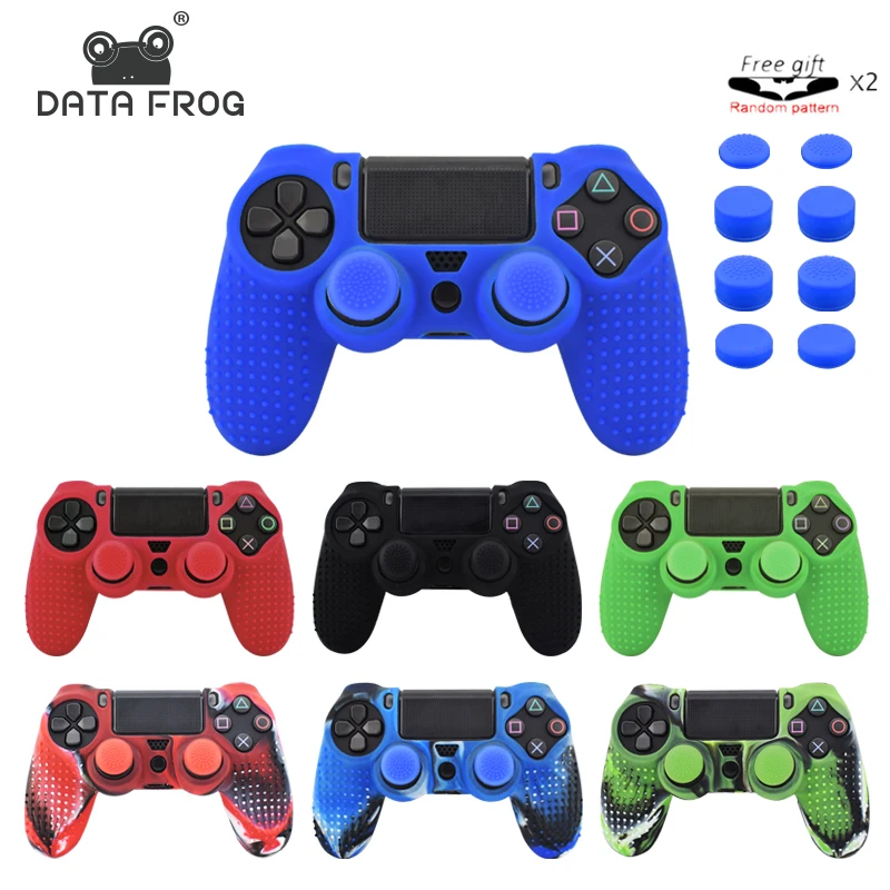 Чехол для контроллера PS4 Sony PlayStation Dualshock 4 Slim Pro и Stick Grip 11 в 1 силиконовый