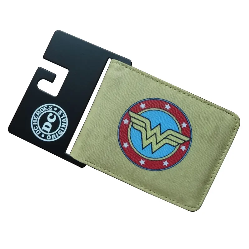

Hot New 2017 Anime Purse Wonder Woman Wallets Hero Women PU Leather Card Money Bags carteira feminina Dollar Price Short Wallet