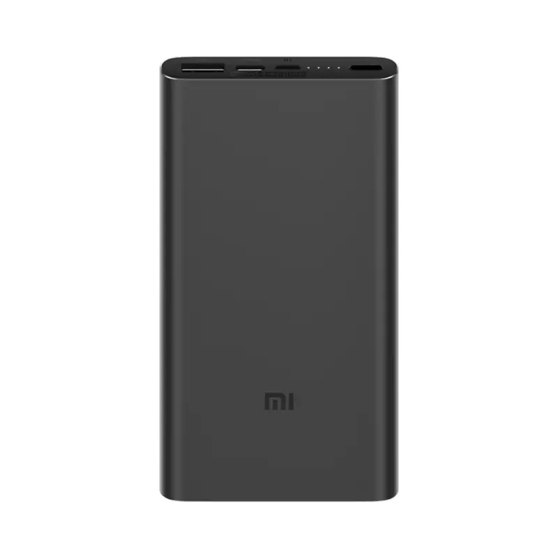 Xiaomi power Bank3 10000mAh Мобильный резервный внешний аккумулятор 10000 Bateria Внешнее зарядное устройство для iphone samsung Внешний аккумулятор - Цвет: Black