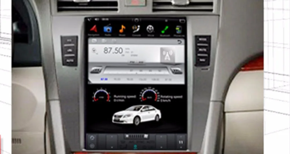 Discount 2 Din Car Radio Android 6.0 Tesla Style GPS Navigation DVD Player for Toyota Camry 2007 2008 2009 2010 2011 DAB/WIFI/OBD/Carplay 3