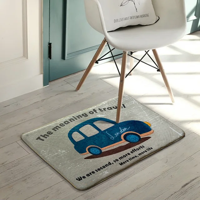 Cartoon Meaning Of Travel Car Printed Mats Thickness Bedroom Door Cartoon Meaning Of Travel Car Printed Mats Thickness Bedroom Door Pad Kitchen Anti Slip Rugs