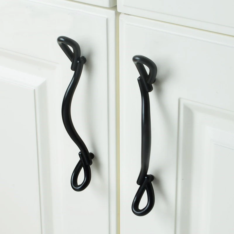 أسود القوس مقابض وأُكر مجلس الوزراء باب خزانة ملابس مقابض للأثاث المطبخ مقابض الأطفال غرفة أسود القوس مقابض وأُكر مجلس الوزراء باب خزانة ملابس مقابض للأثاث المطبخ مقابض الأطفال غرفة