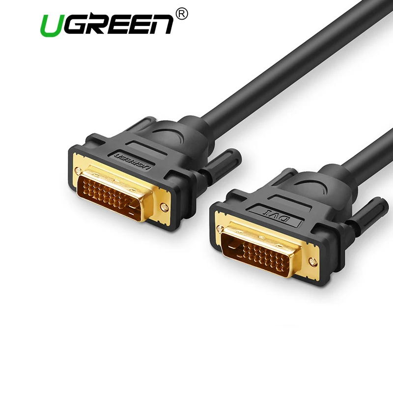 Ugreen DVI Cable DVI Male to DVI DVI D 24+1 Male Gold plated Male to Male 1M 2m 3m 5M for TV
