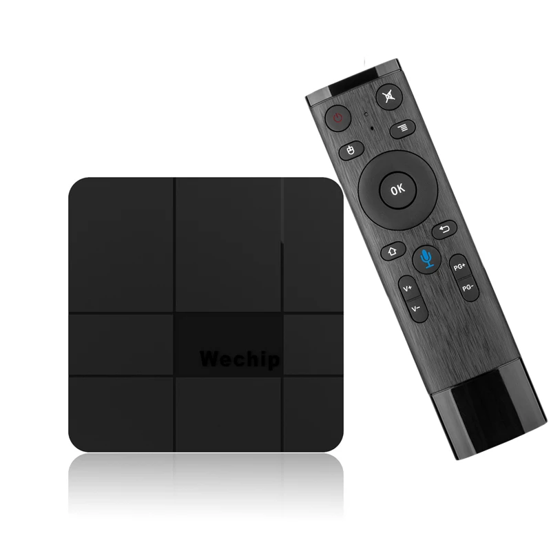

Wechip V8 plus smart TV BOX Android 7.1 4k S905W Quad-core Cortex-A53 Mali-450MP5 2.4G Wireless WIFI with voice control tv box
