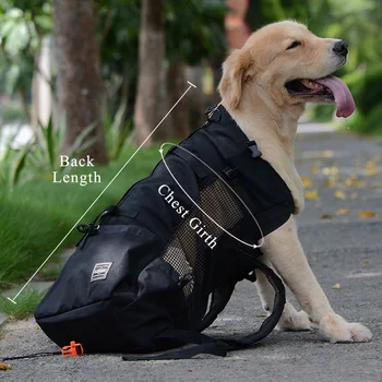 Breathable Pet Dog Carrier Bag for Large Dogs Golden Retriever Bulldog Backpack Adjustable Big Dog