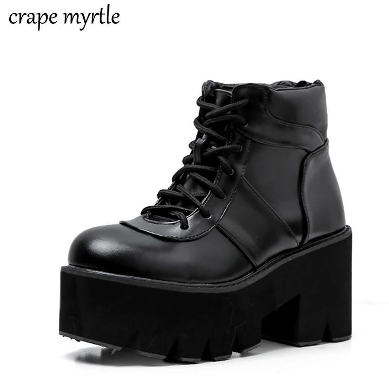 punk boots women fall shoes platform boots High Heel winter shoes motorcycle lace up Boots snow shoes women botas mujer YMA538 punk boots women fall shoes platform boots High Heel winter shoes motorcycle lace up Boots snow shoes women botas mujer YMA538