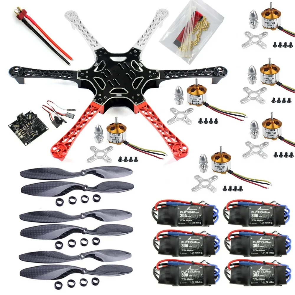 $112.71 F05114U F550 Drone FlameWheel Kit With KK HY ESC Motor Carbon Fiber Propellers