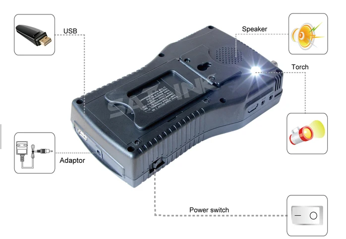 Satlink ws 6936 WS 3 5 ''DVB S &amp T метр тюнер спутниковый и наземный Satfinder анализатор