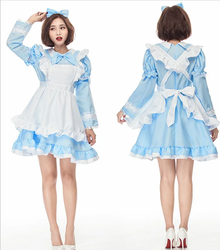

Halloween Maid Costumes Womens Adult Alice in Wonderland Costume Suit Maids Lolita Fancy Dress Cosplay Dress for Women