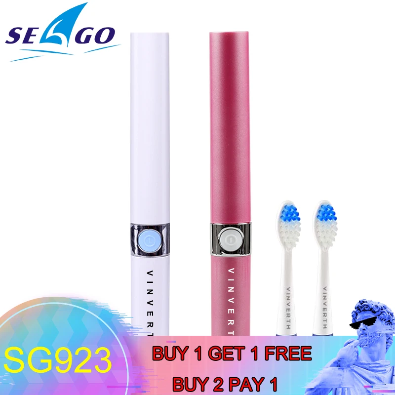 Portable Battery Toothbrush Waterproof Slim Sonic Travel Electric Toothbrushes Buy 1 Get 1 Free Sg 923 huismerk kopen in de aanbieding Portable Battery Toothbrush Waterproof Slim Sonic Travel Electric Toothbrushes Buy 1 Get 1 Free Sg 923 huismerk kopen in de aanbieding