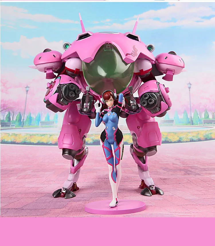 

PVC 23 CM game figuur OW DVA and mecha Action Figure Model kinderen Speelgoed Geschenken Collectie Tracer