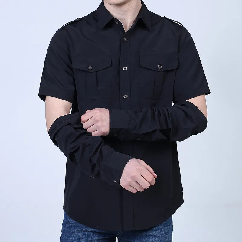 Removable Nylon Breathable Loose Large Size Long Sleeve Speed Dry