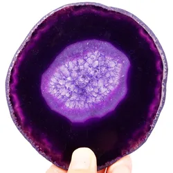 TUMBEELLUWA Agate Slices Geode Stone,Beverage Coasters Cup Mat,Irregular Shape Decor Crystals Collection TUMBEELLUWA Agate Slices Geode Stone,Beverage Coasters Cup Mat,Irregular Shape Decor Crystals Collection