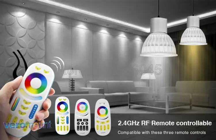 Remoto sem Fio Rgb + Cct Milight Pode Escurecido Lâmpada Led 4 w Gu10 2700-6500 k Smart Wifi Spotlight Fut103 2.4g rf Controle Ser 6 Cheap Lâmpadas LED e tubos