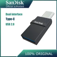 Sandisk Экстрим тип-c 128 Гб 64 ГБ 32 ГБ двойной OTG USB флеш-накопитель Флешка USB флешка Micro USB Тип C для смартфона