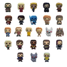 24 шт Игра престолов ПВХ Патчи для обуви пряжки обувь аксессуары украшения подходят для Croc jibz вечерние подарок