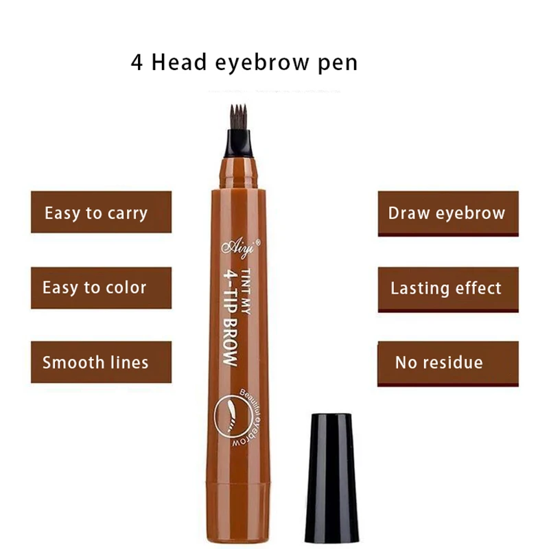 SUAKE жидкий карандаш для бровей, водостойкий микроблейдинг, вилка, кончик, тонкий эскиз, профессиональный карандаш для бровей, татуажа, оттеночная ручка, корейская косметика