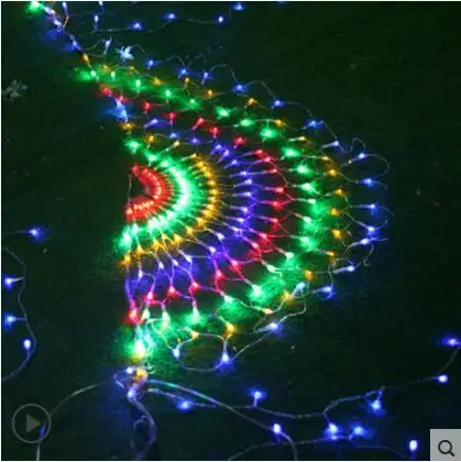  3x0.5m LED Christmas Lights Outdoor Garlands Decoration Peahen LED Net String Fairy Cristmas Lights - 32757037124