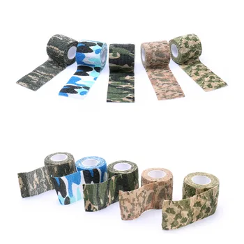 

Waterproof Tatto Grip Durable 5cmx4.5m Army Camo Camouflage Stealth Tape Wrap Nonwoven Wound Bandage Sports Wrist Support