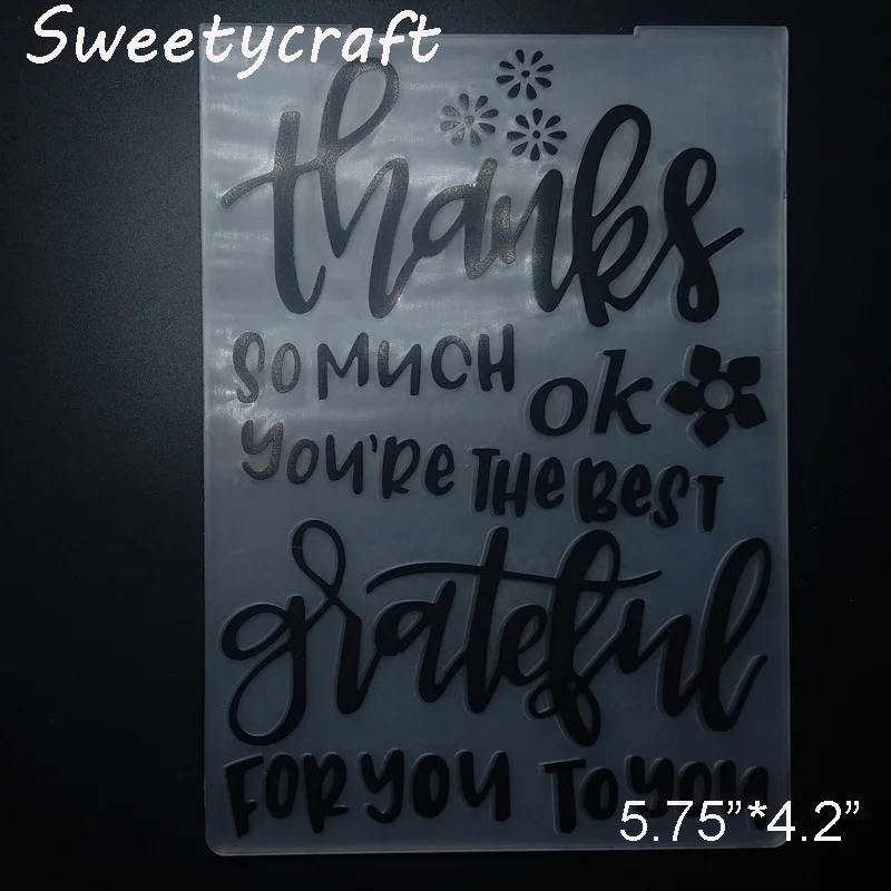 Thanks Embossing Folders 1