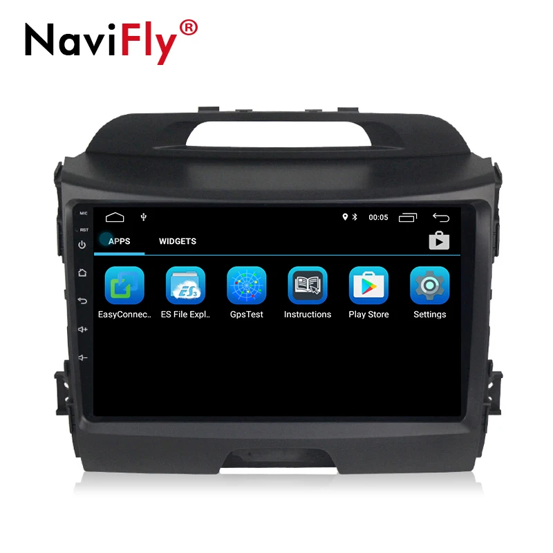 Top Navifly 9inch Android 8.1 Car multimedia player for KIA Sportage R 2014 2011 2012 2013 2015 Car radio GPS Navigation BT FM RDS 2