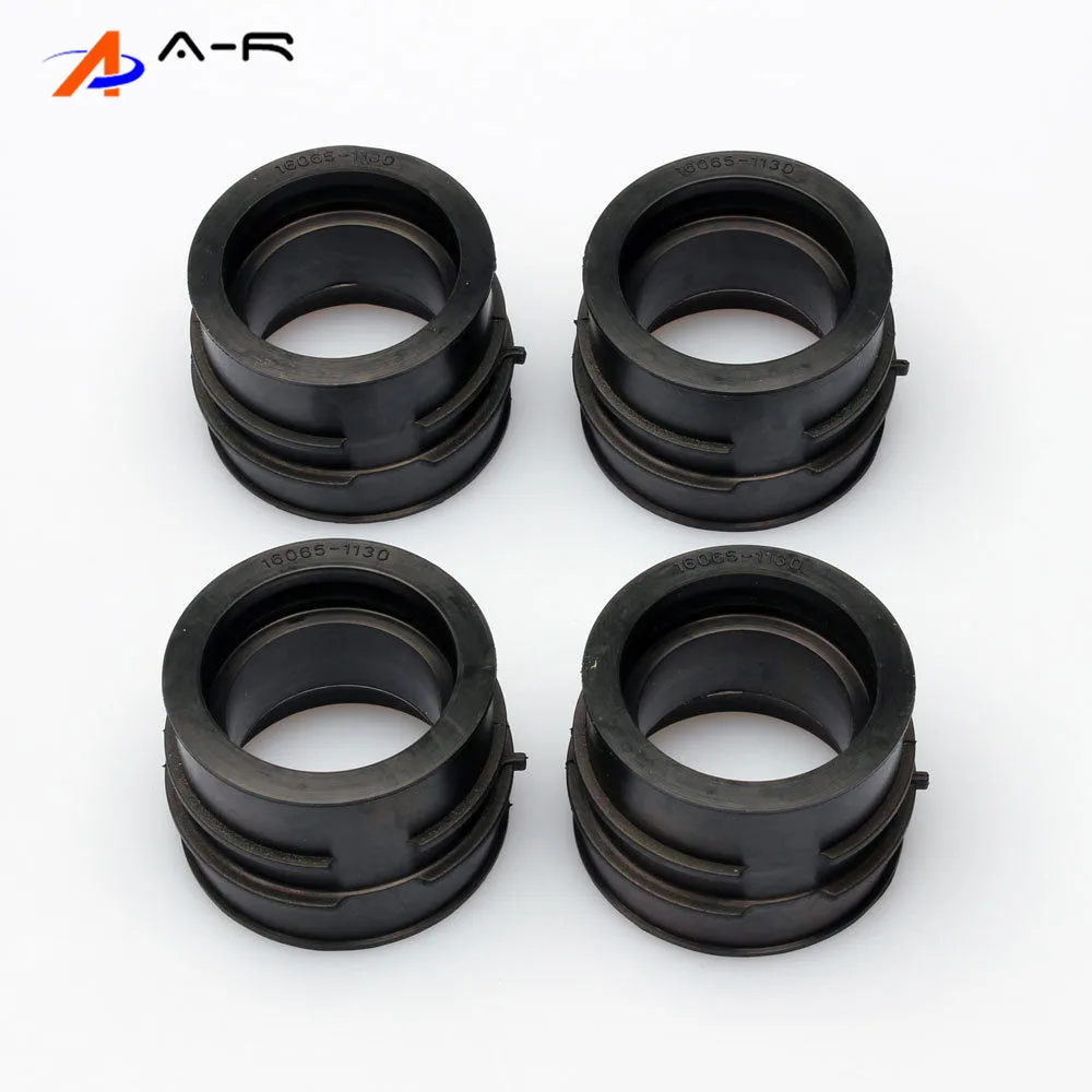 

4pcs Carburetor Interface Intake Pipe outlet Manifold Adapter Insulator Carb Boot for Kawasaki GPZ1000 1986 1987 GPZ 1000 86-87