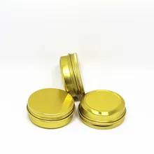 10 ps 30g золотые Алюминиевые косметические баночки крем пустая бутылка порошок и контейнер для таблеток, металл кремовый многоразовый контейнерная упаковка