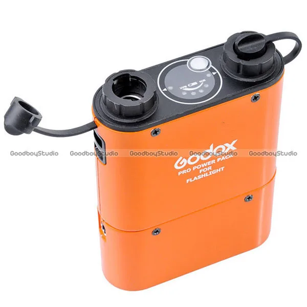 Godox PB960 оранжевый двойной Выход Flash упаковка батареек для Canon 580EX II 5D Mark III