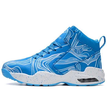 

Men's Basketball Shoes Air Damping Men Sports Sneakers High Top Breathable Trainers Leather Shoes Men Outdoor Basketball Shoes