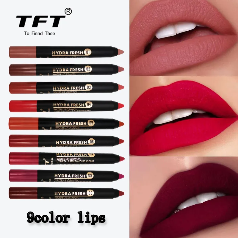 

Matte Long Lasting Lipstick Waterproof Matte Gloss Lip Liner Cosmetics Maquiagem Profissional Completa Labiales Mate Larga Durac